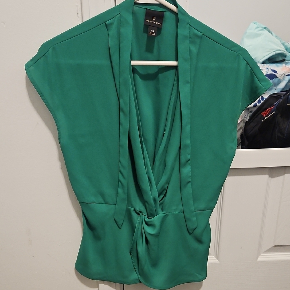 Worthington Emerald Green Blouse